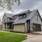 custom home front view