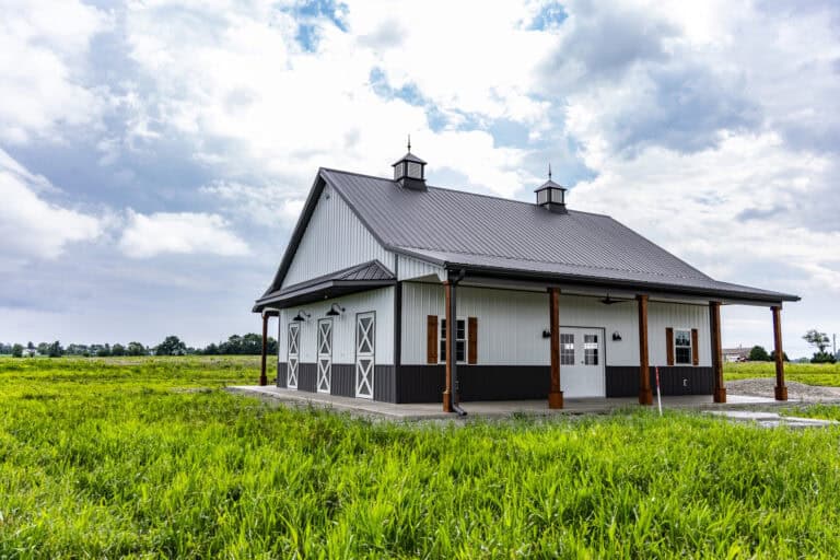 White Equine Building In Ohio