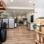 Roastery and retail space interior at Baltic Coffee Company
